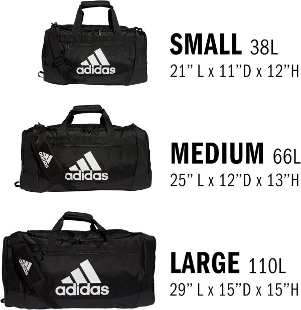 Unisex Adult Defender 4 Duffel Bag, Black/White, Medium (66 L) - Image 6