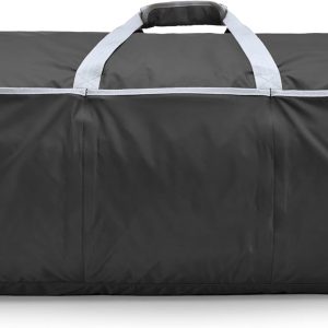 Large Duffel Bag (100L) for Travel, Travel Bag, with Multiple Zippered Pockets, Lightweight yet Durable Nylon Material, 50-Pound Weight Capacity, Black, 32.5"L x 17"W x 11.5"H