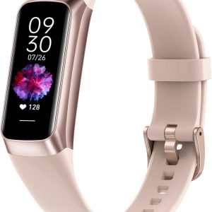 Fitness Tracker with Step Counter/Calories/Stopwatch, Activity Tracker, Health Tracker with Heart Rate Monitor, Sleep Tracker,1.10''AMOLED Touch Color Screen, Pedometer Watch for Women Men Kids