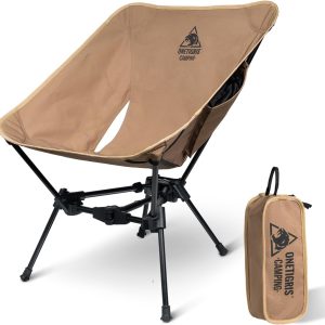 OneTigris Tigerblade Camping Chair, Lightweight Folding Backpacking Hiking Chair, Compact Portable 330 lbs Capacity