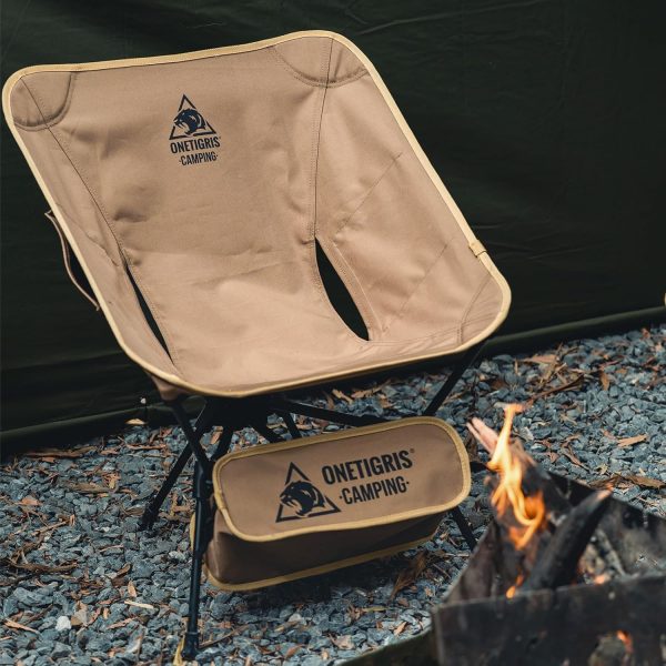 OneTigris Tigerblade Camping Chair, Lightweight Folding Backpacking Hiking Chair, Compact Portable 330 lbs Capacity - Image 2